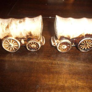 Salt pepper shaker covered wagon